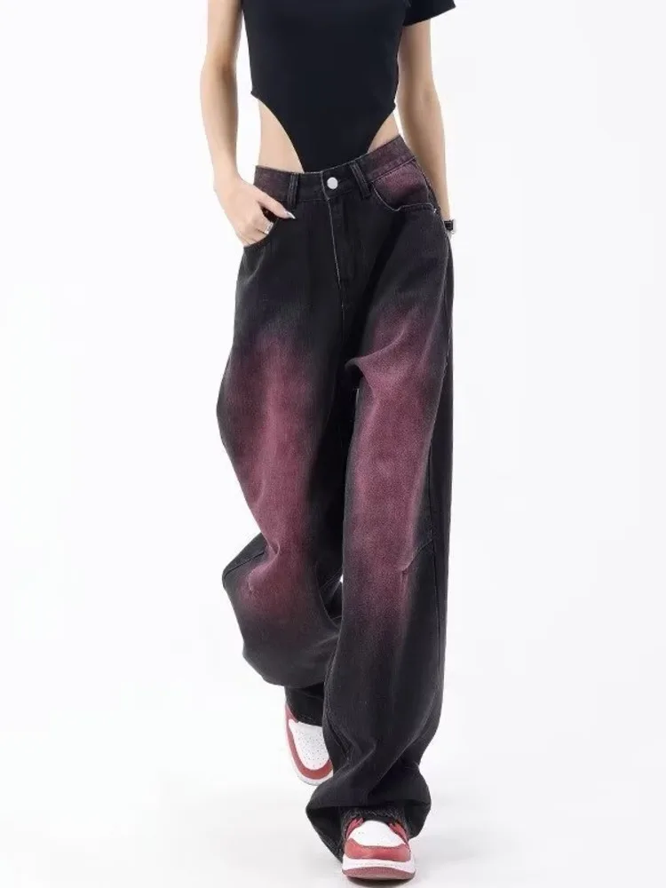 Autumn Jeans Women's Fashion Literary Trend Loose Washed Youth Fashion High Street Harajuku Women's Jeans