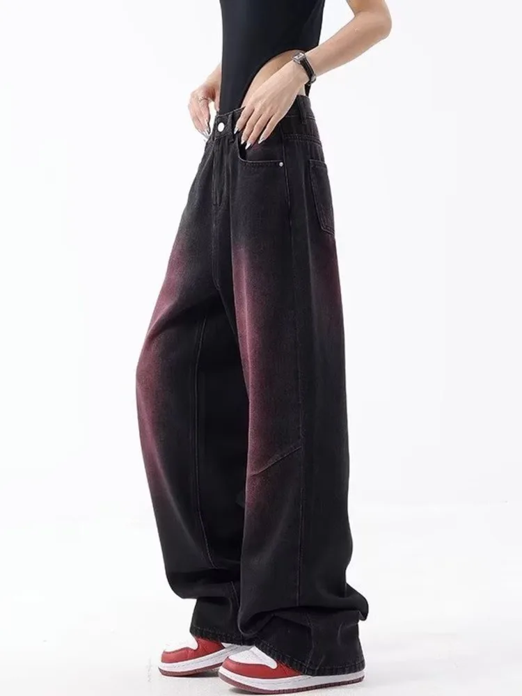 Autumn Jeans Women's Fashion Literary Trend Loose Washed Youth Fashion High Street Harajuku Women's Jeans - Image 3