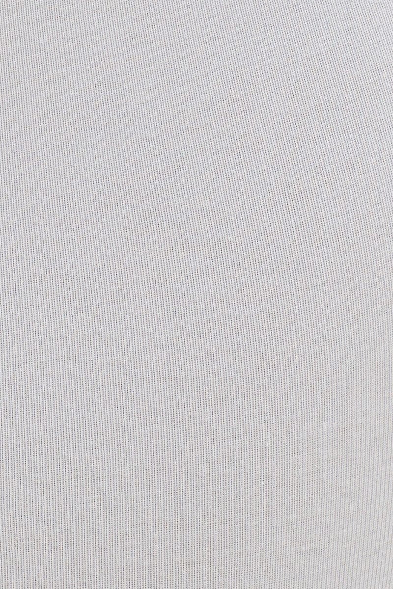 Blue Crop Top Square Neck Cotton Stretch - Image 6