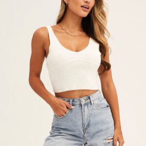 Blue Denim Shorts Knee Length High Rise