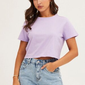 Blue High Rise Relaxed Denim Shorts